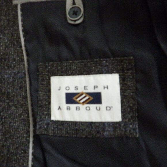 Joseph Abboud Heritage Men's Blazer Sport Coat Size 42 Regular Brown Plaid Wool - Picture 6 of 12